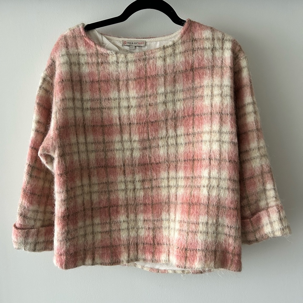 Paul & Joe Sister Pink Tartan Top